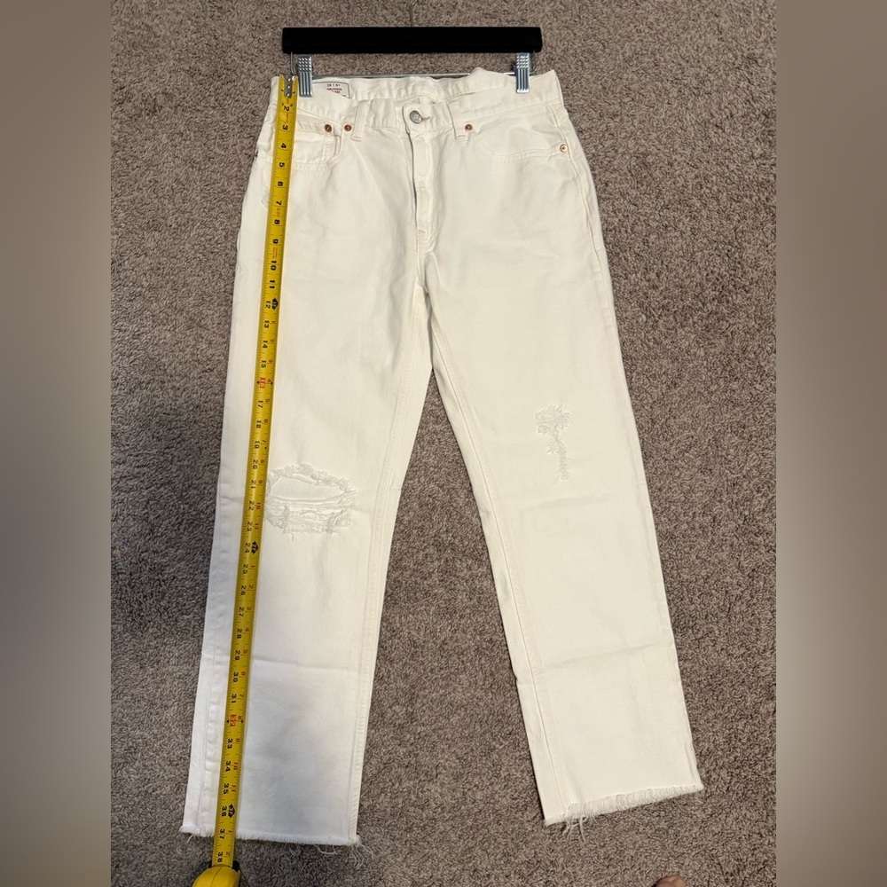 Gap the girlfriend jean optic white sz 28/6R - Picture 2 of 11